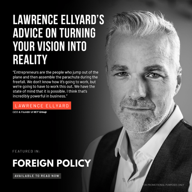 Lawrence Ellyard Foreign Policy Square Promo Graphic
